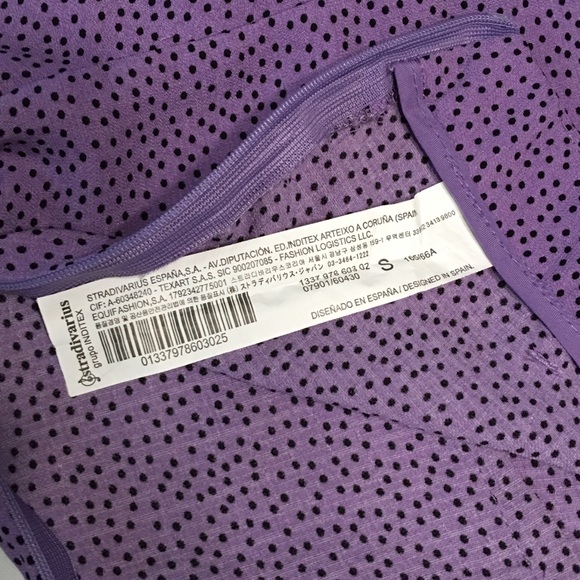 Love For Humanity Couture Purple Ruffle Skort with Black Polka Dots Small - Picture 5 of 8